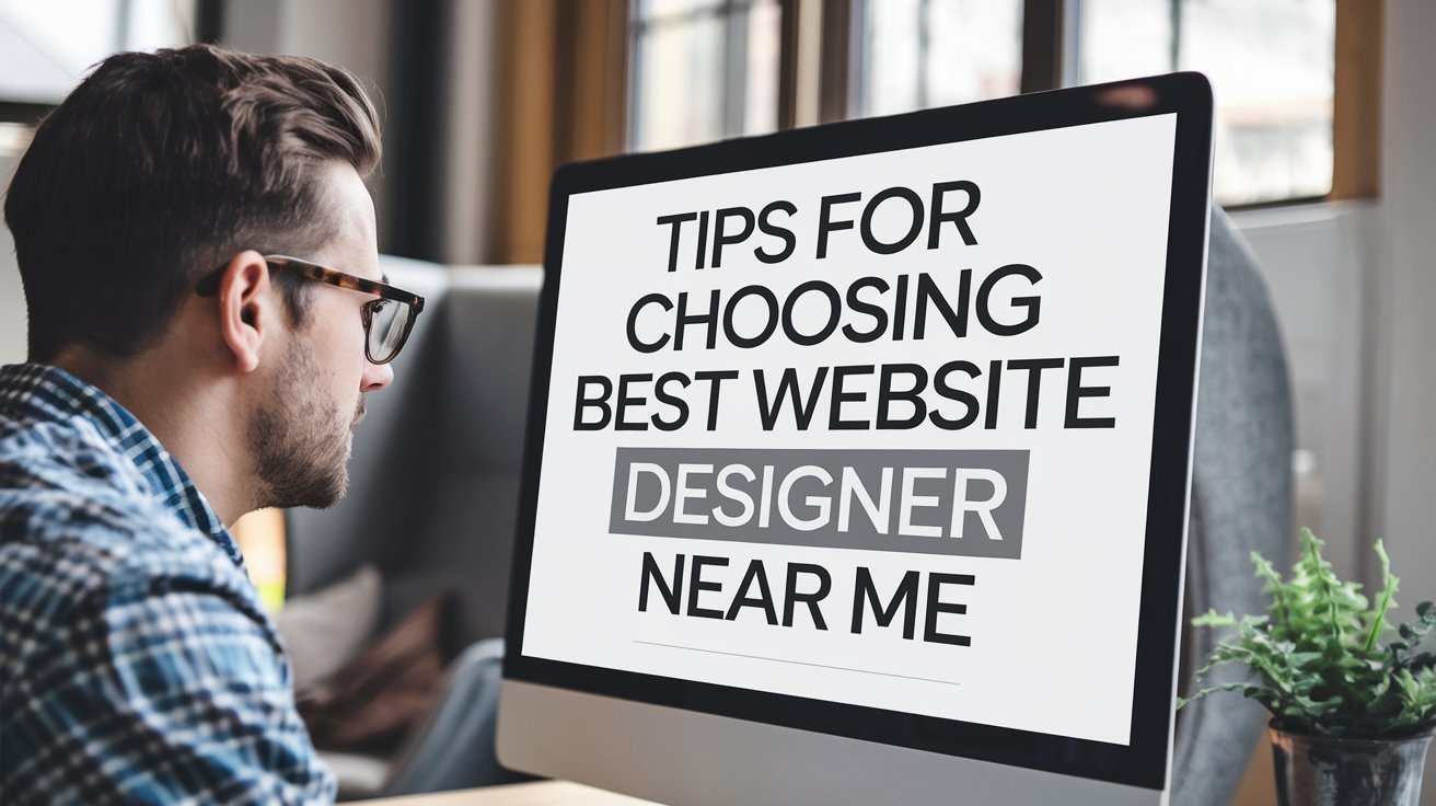 Best website designer near me working on a business website